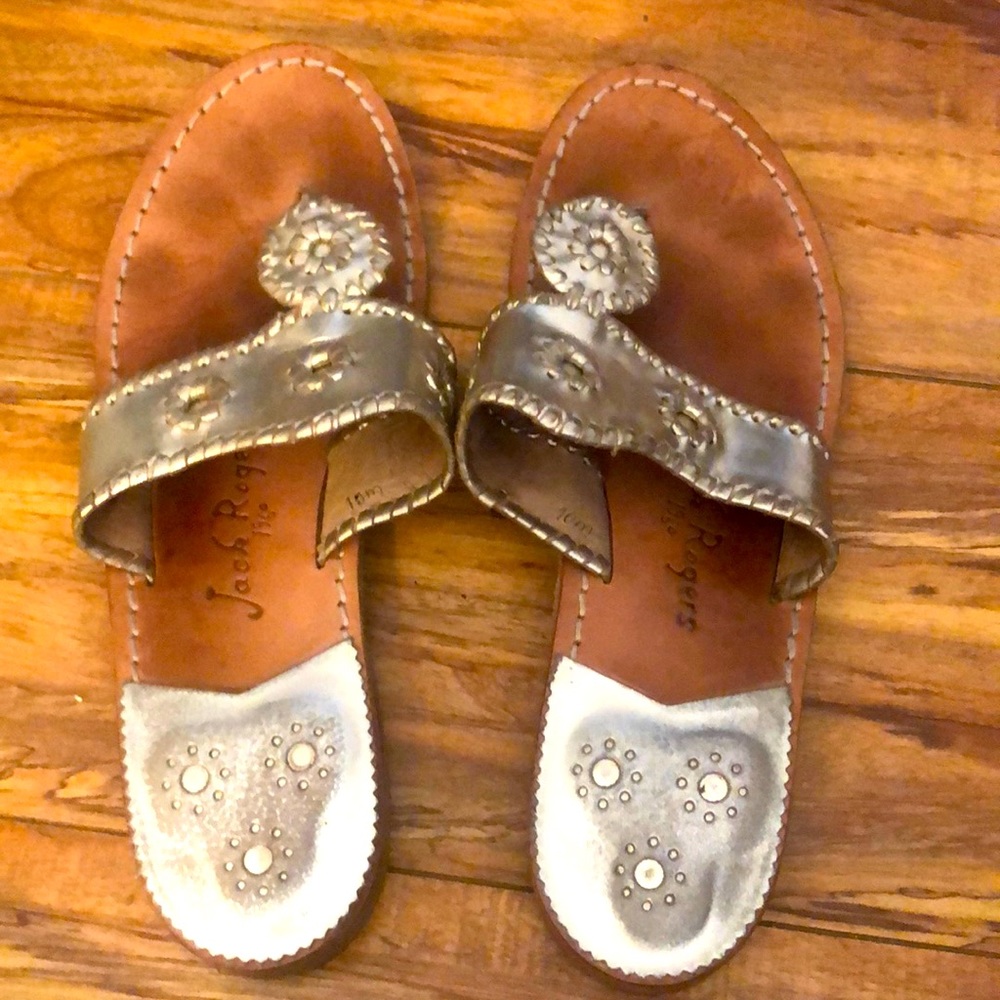 Jack Rogers 1960 Jackie O slip-on sandal.